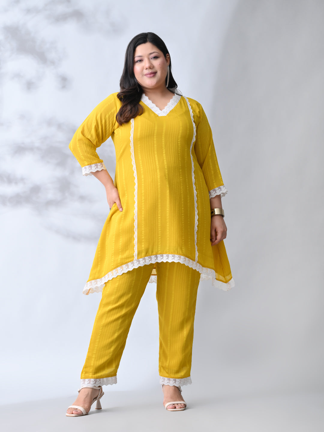 Sunshine Royale Georgette Co-ord Set with Soft Flow Silhouette