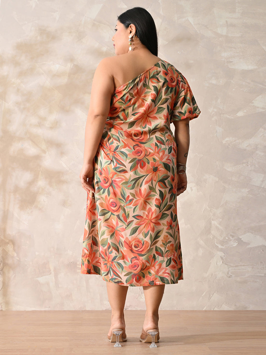 Sienna Bloom One-Shoulder Luxe Summer Dress